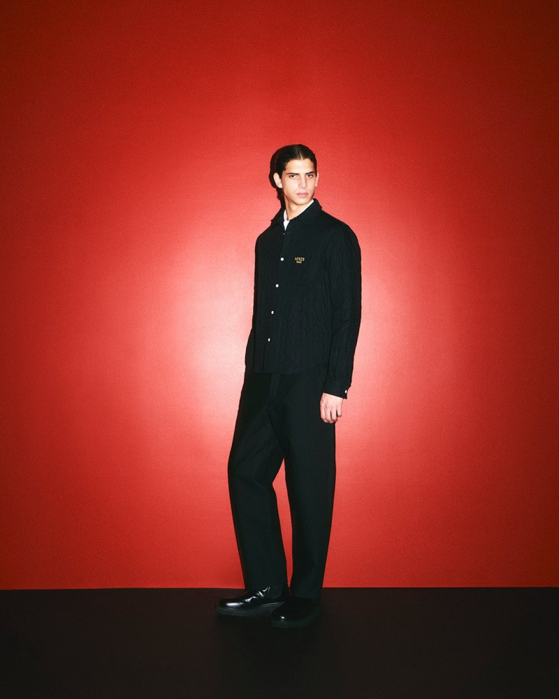 Hedi Ben Tekaya featured in  the Kenzo Lunar New Year 2025 advertisement for Spring 2025