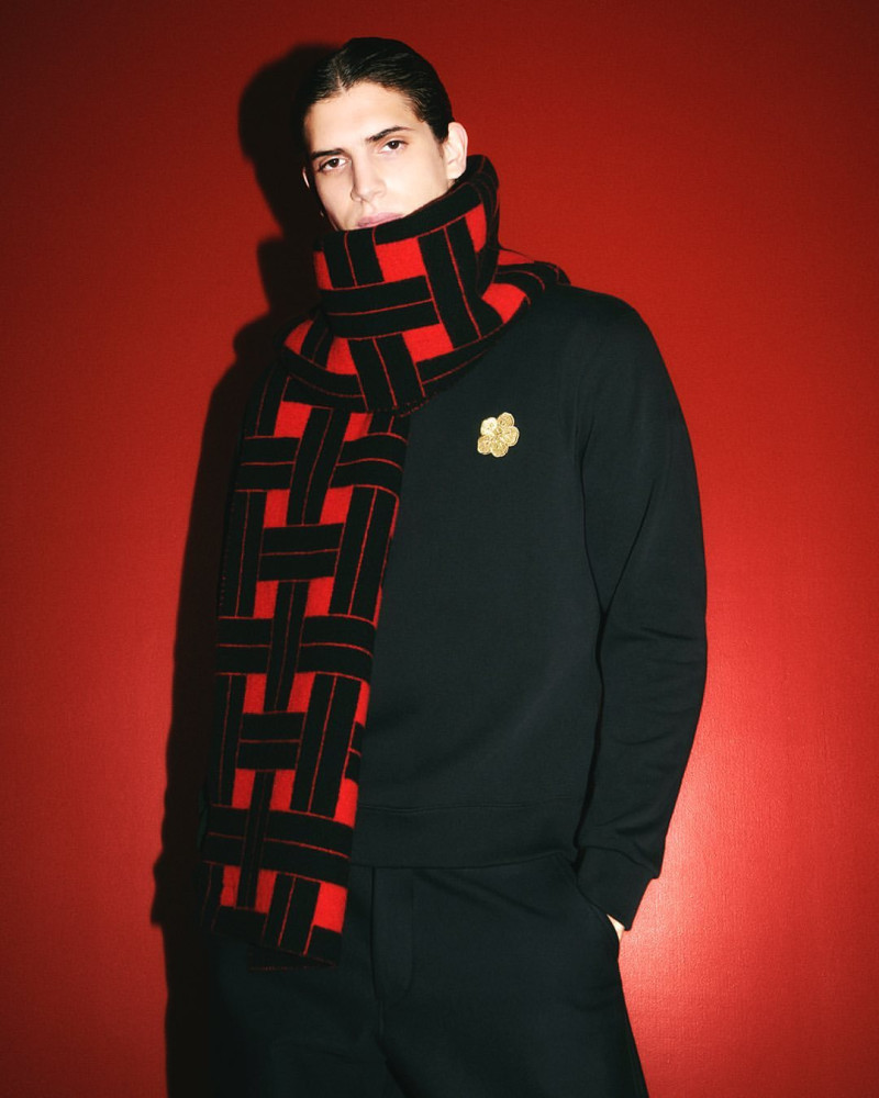 Hedi Ben Tekaya featured in  the Kenzo Lunar New Year 2025 advertisement for Spring 2025
