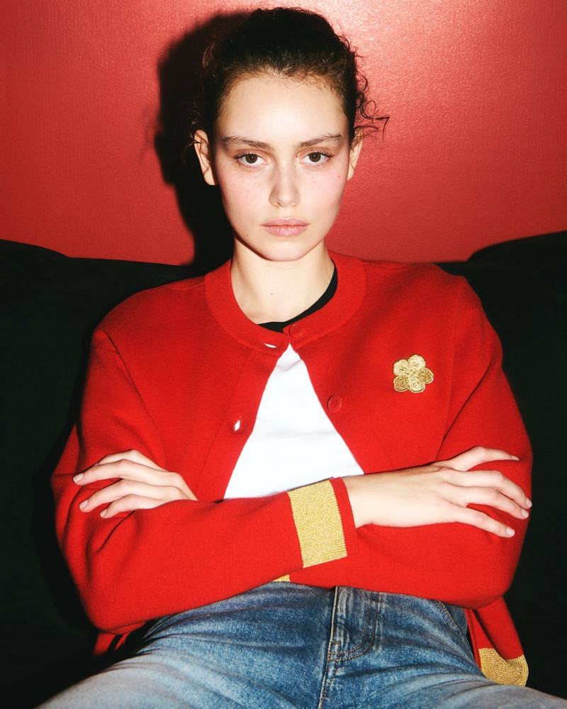Caroline Reuter featured in  the Kenzo Lunar New Year 2025 advertisement for Spring 2025