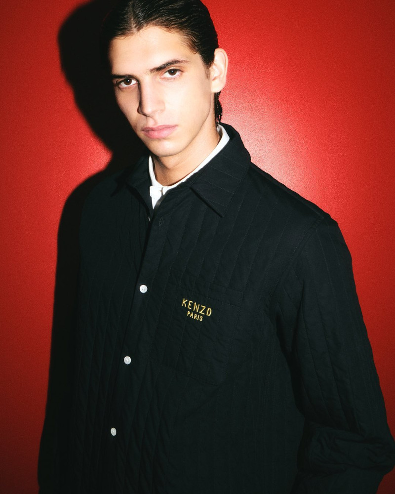 Hedi Ben Tekaya featured in  the Kenzo Lunar New Year 2025 advertisement for Spring 2025