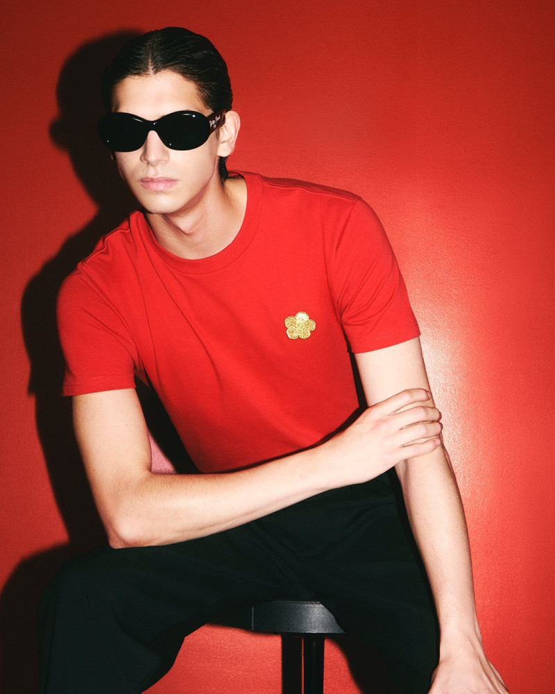 Hedi Ben Tekaya featured in  the Kenzo Lunar New Year 2025 advertisement for Spring 2025