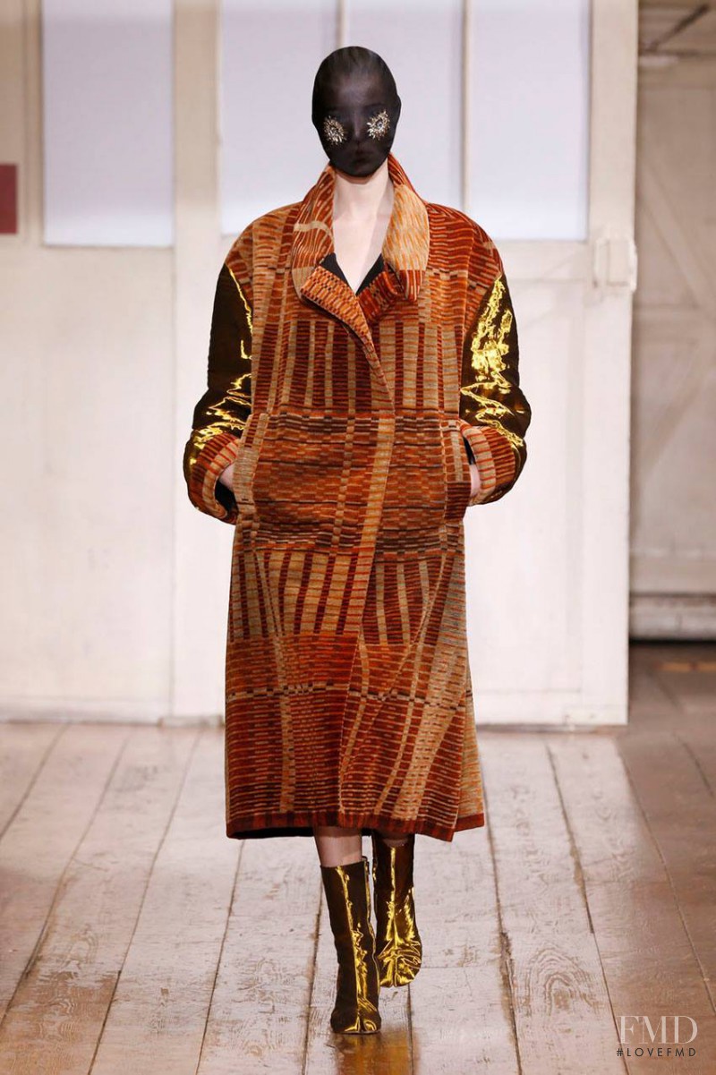 Anna-Maria Nemetz featured in  the Maison Martin Margiela Artisanal fashion show for Spring/Summer 2014