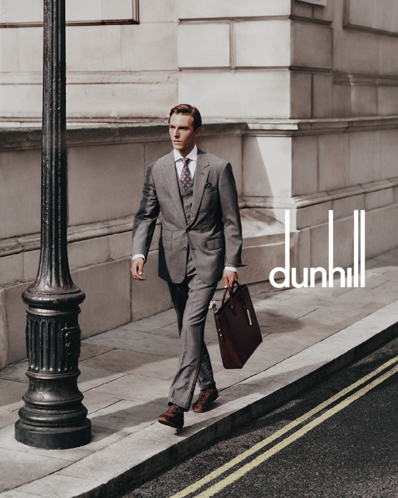 Quentin Demeester featured in  the Dunhill advertisement for Spring 2025