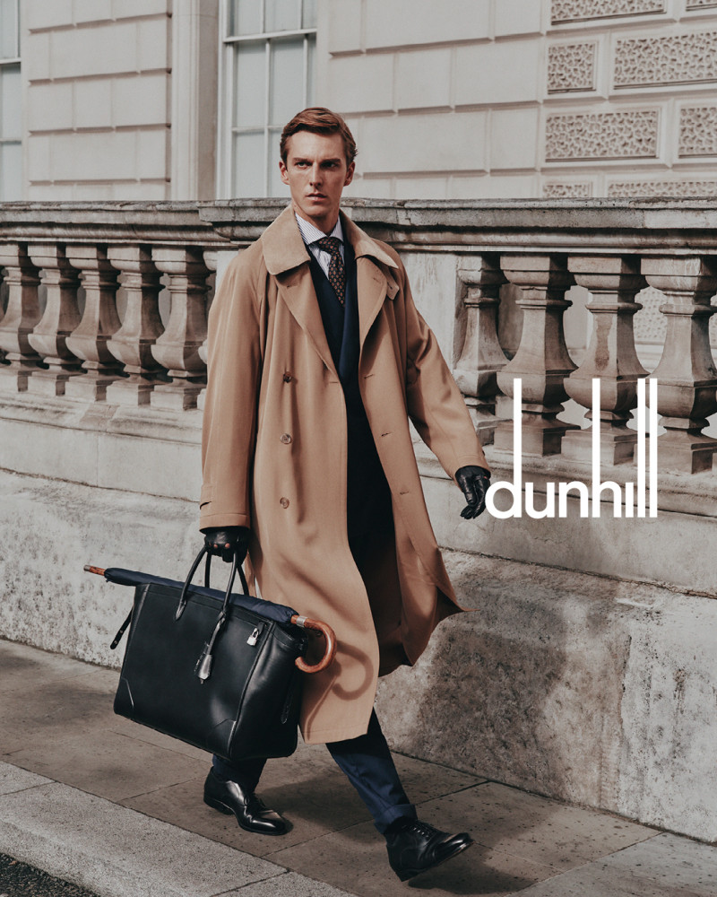 Quentin Demeester featured in  the Dunhill advertisement for Spring 2025