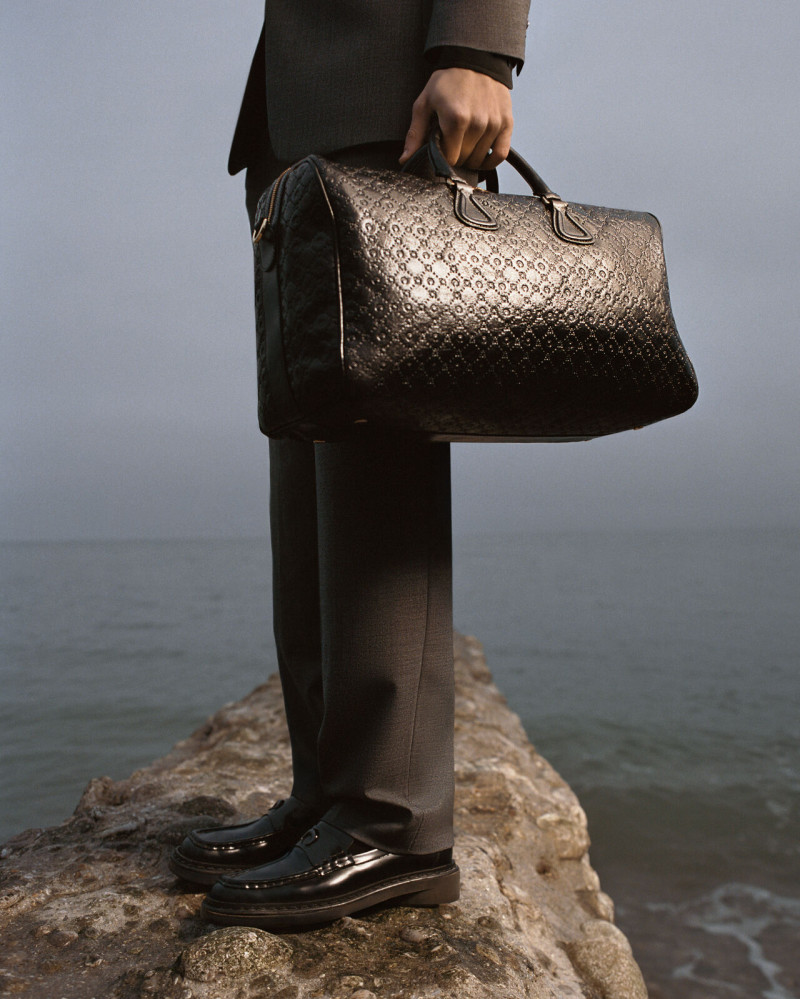 Habib Masovic featured in  the Marine Serre Sempre Legati advertisement for Spring 2025