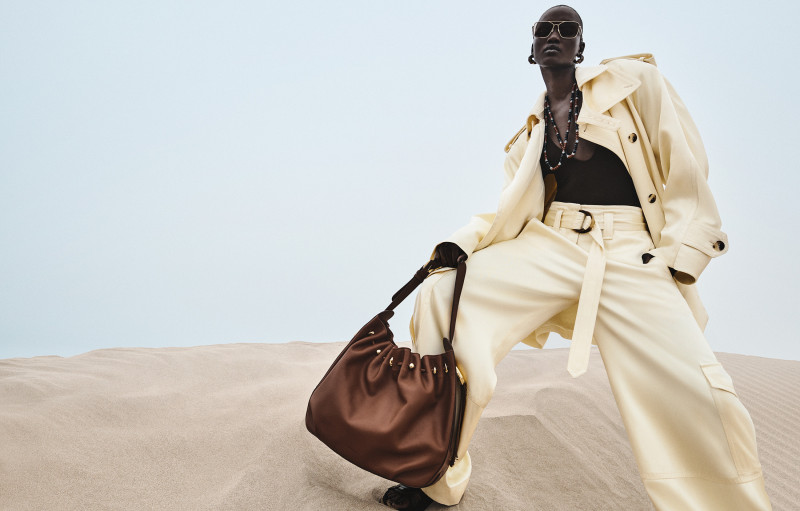 Abeny Nhial featured in  the Zimmermann advertisement for Spring 2025