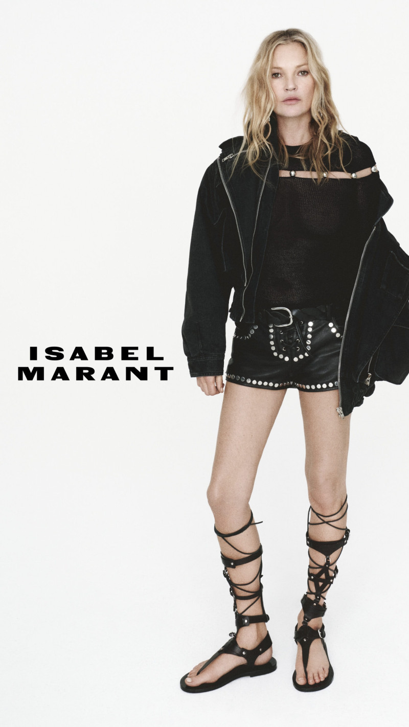 Kate Moss featured in  the Isabel Marant advertisement for Spring/Summer 2025