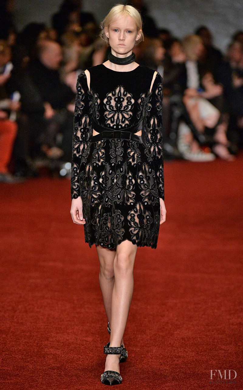 Harleth Kuusik featured in  the Erdem fashion show for Autumn/Winter 2014