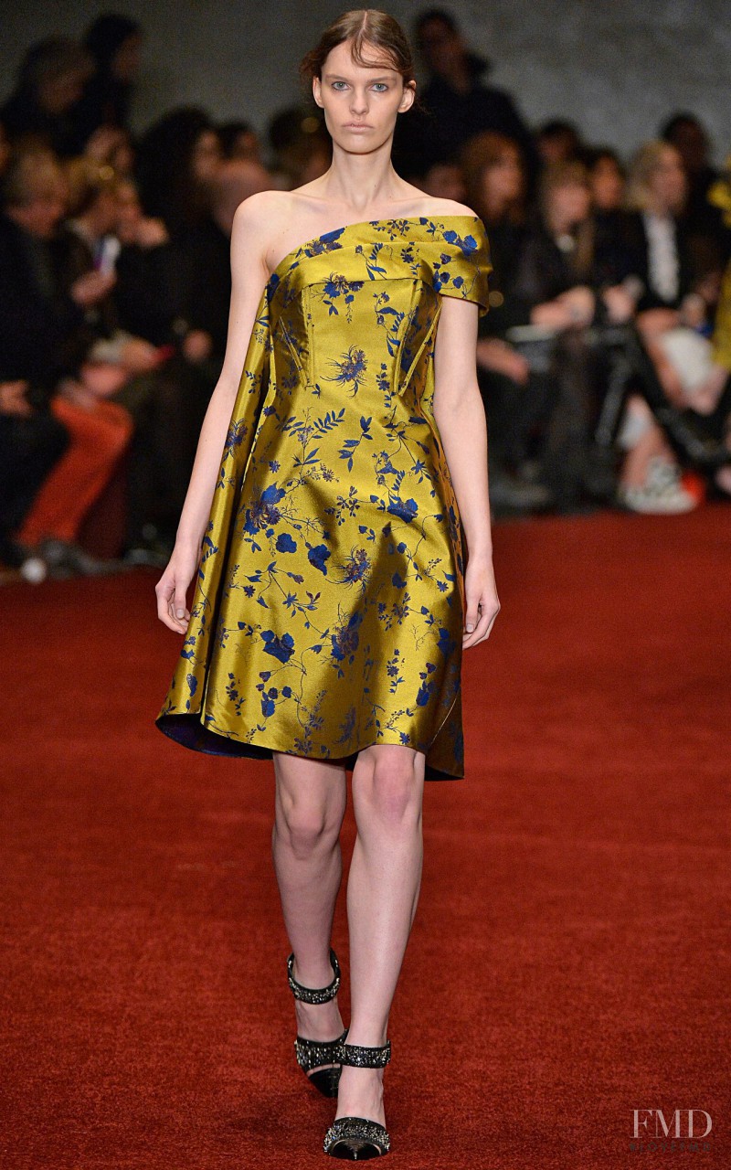 Lisa Verberght featured in  the Erdem fashion show for Autumn/Winter 2014