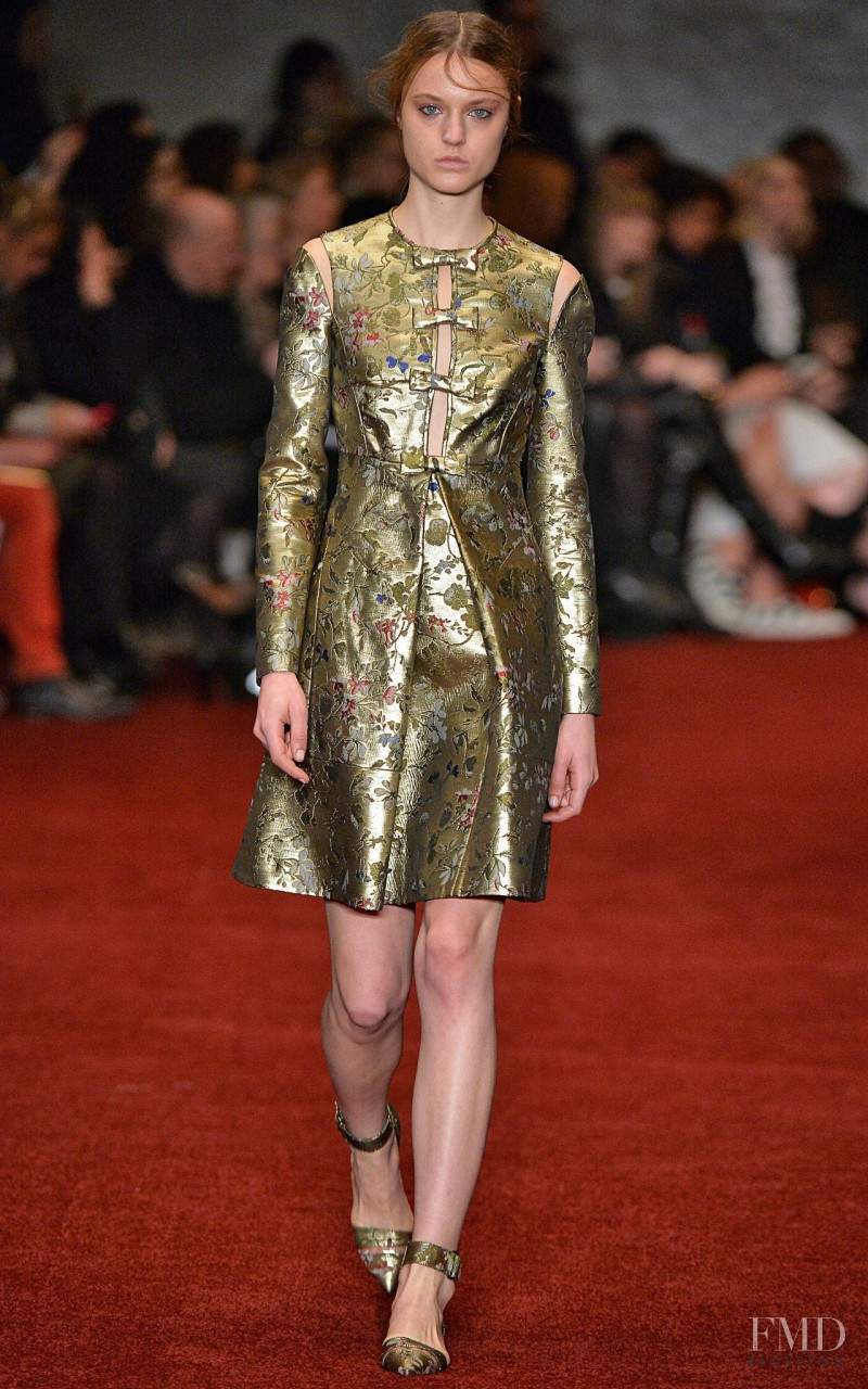 Lieve Dannau featured in  the Erdem fashion show for Autumn/Winter 2014