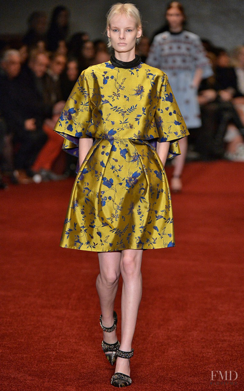 Irene Hiemstra featured in  the Erdem fashion show for Autumn/Winter 2014