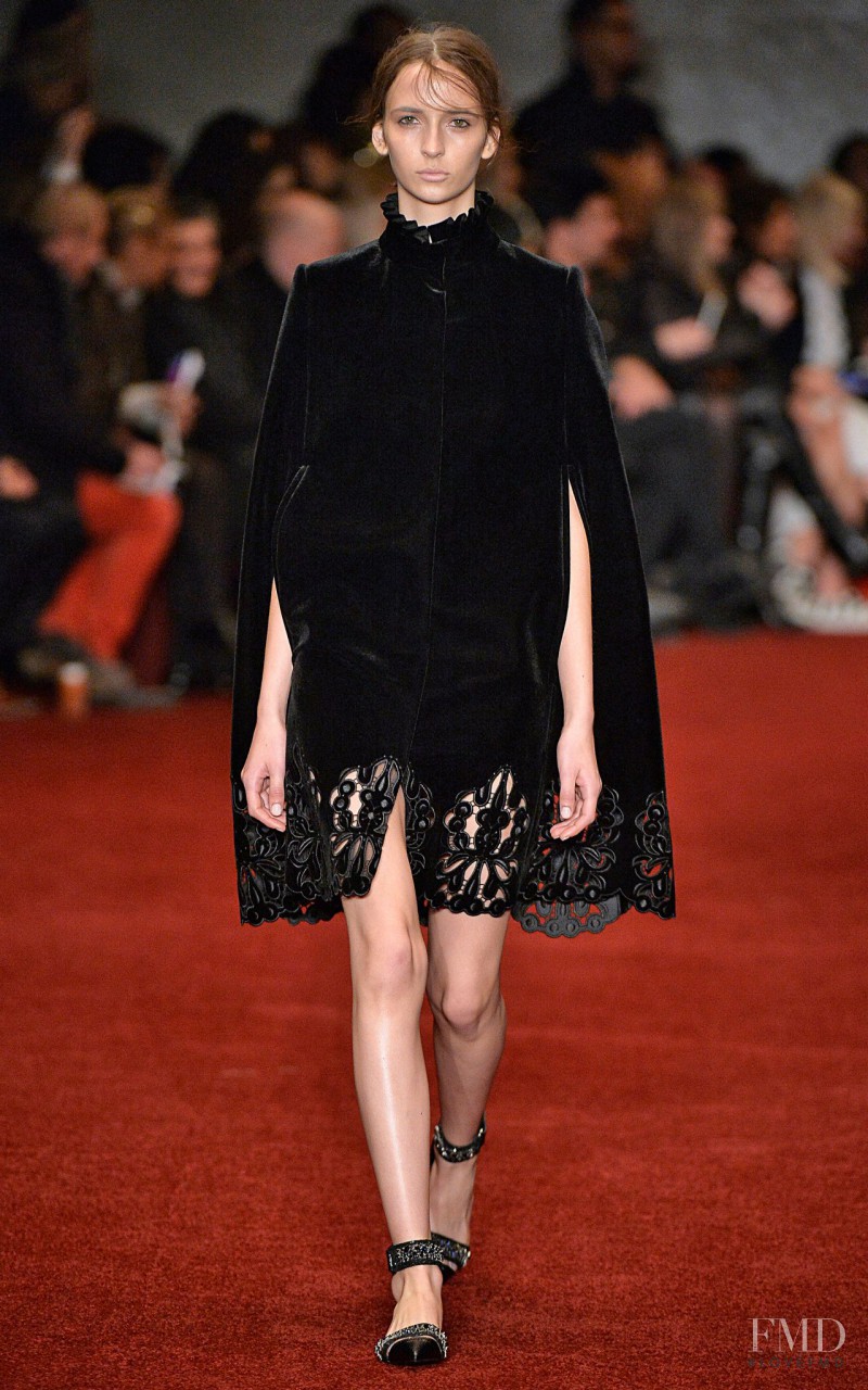 Waleska Gorczevski featured in  the Erdem fashion show for Autumn/Winter 2014