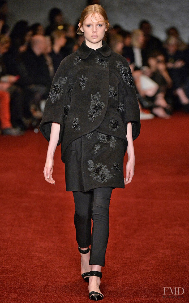 Holly Rose Emery featured in  the Erdem fashion show for Autumn/Winter 2014