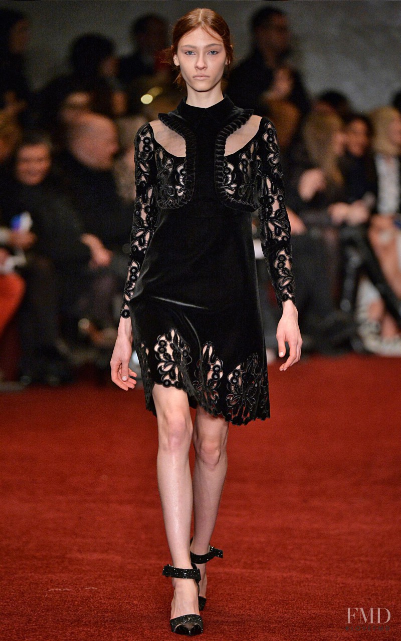 Lera Tribel featured in  the Erdem fashion show for Autumn/Winter 2014