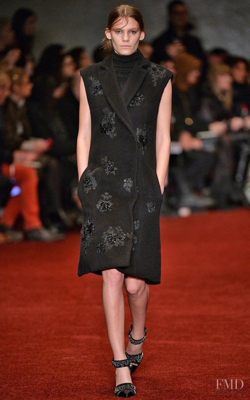 Lena Hardt featured in  the Erdem fashion show for Autumn/Winter 2014