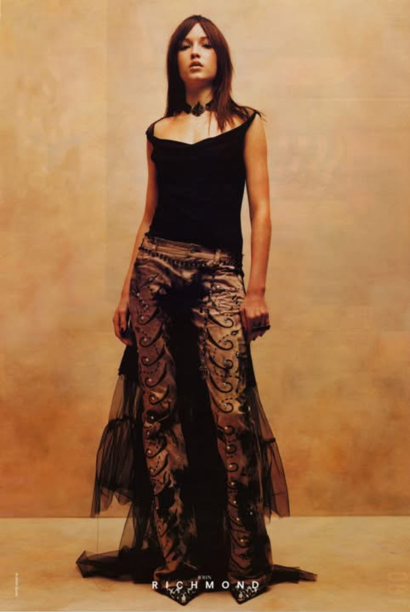 Natasha Prince featured in  the John Richmond advertisement for Spring/Summer 2005