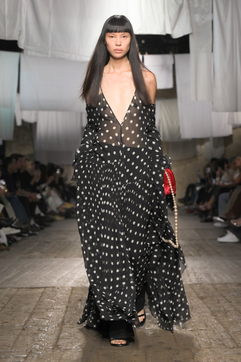 Diane Chiu featured in  the Moschino fashion show for Spring/Summer 2025