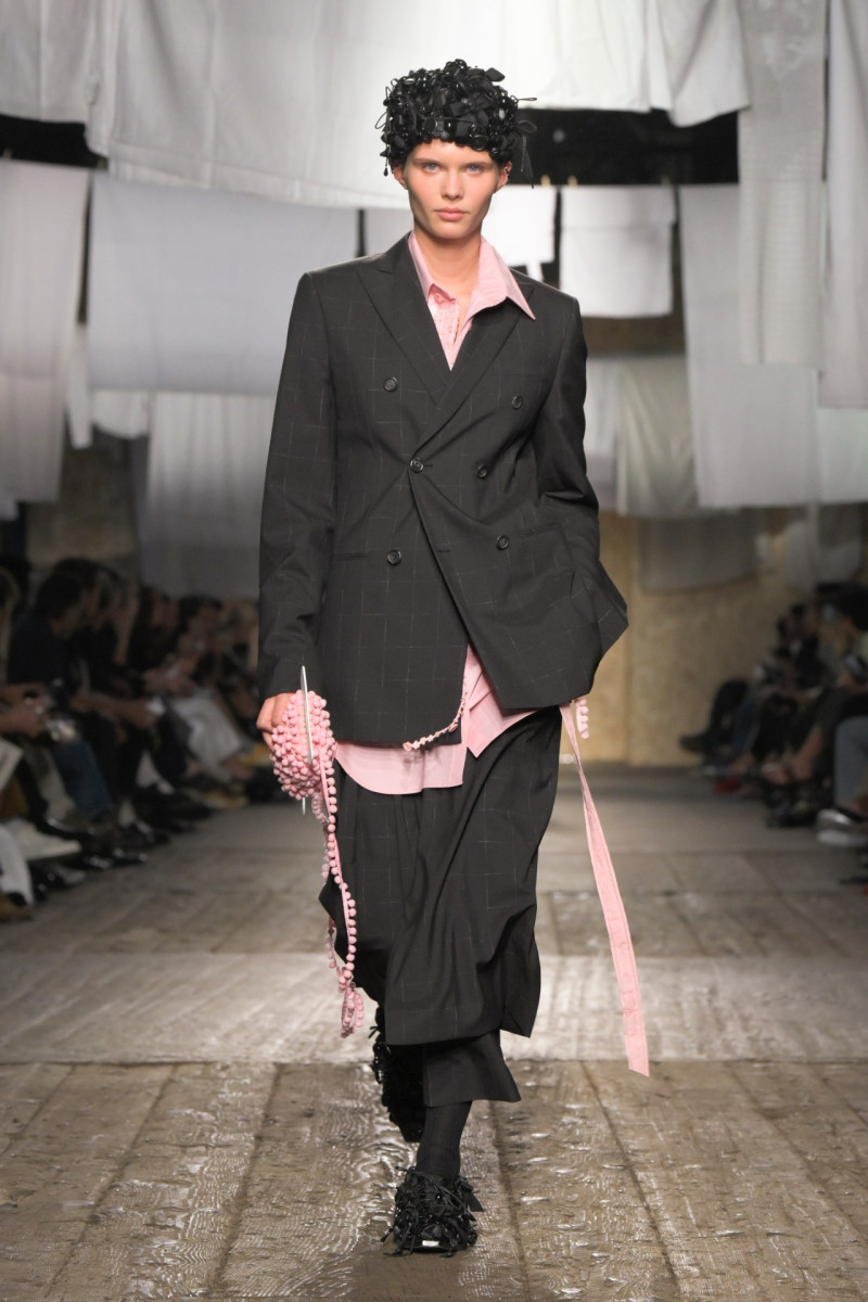 Ida Heiner featured in  the Moschino fashion show for Spring/Summer 2025