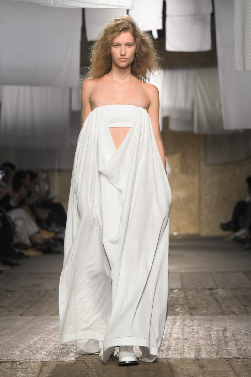 Apolline Rocco Fohrer featured in  the Moschino fashion show for Spring/Summer 2025