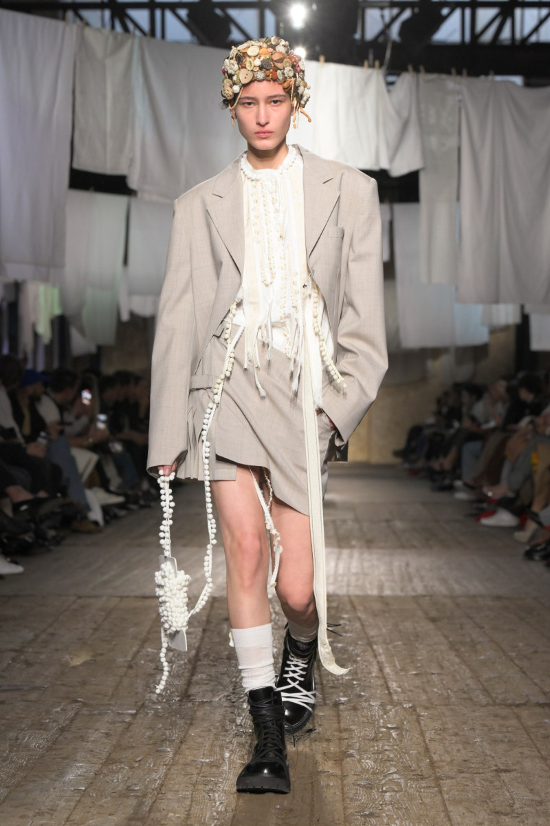 Luiza Perote featured in  the Moschino fashion show for Spring/Summer 2025