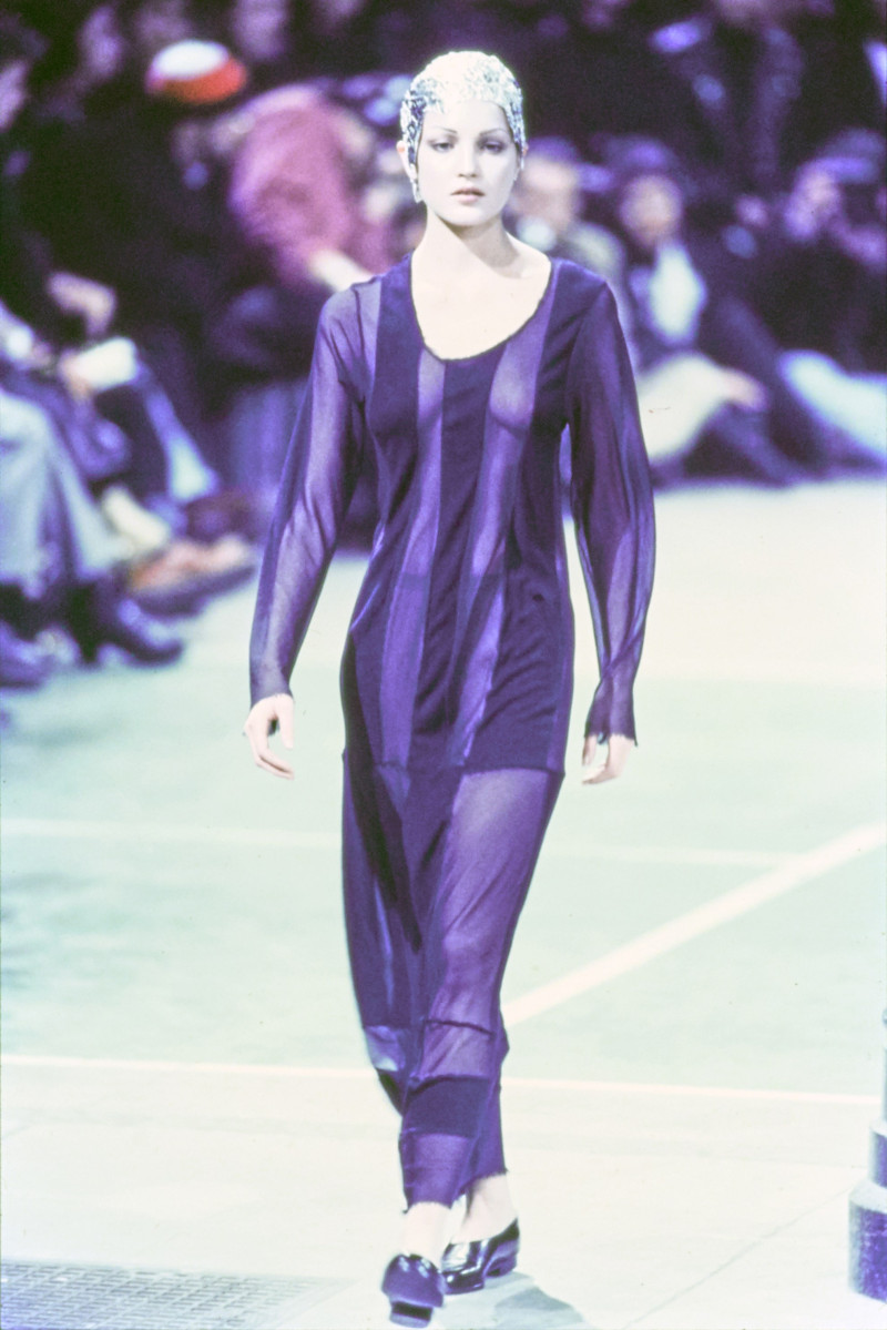 Chandra North featured in  the Comme Des Garcons fashion show for Autumn/Winter 1993
