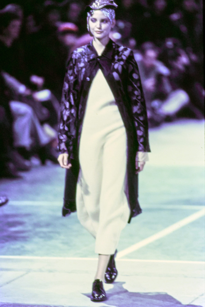 Nadja Auermann featured in  the Comme des Garçons fashion show for Autumn/Winter 1993