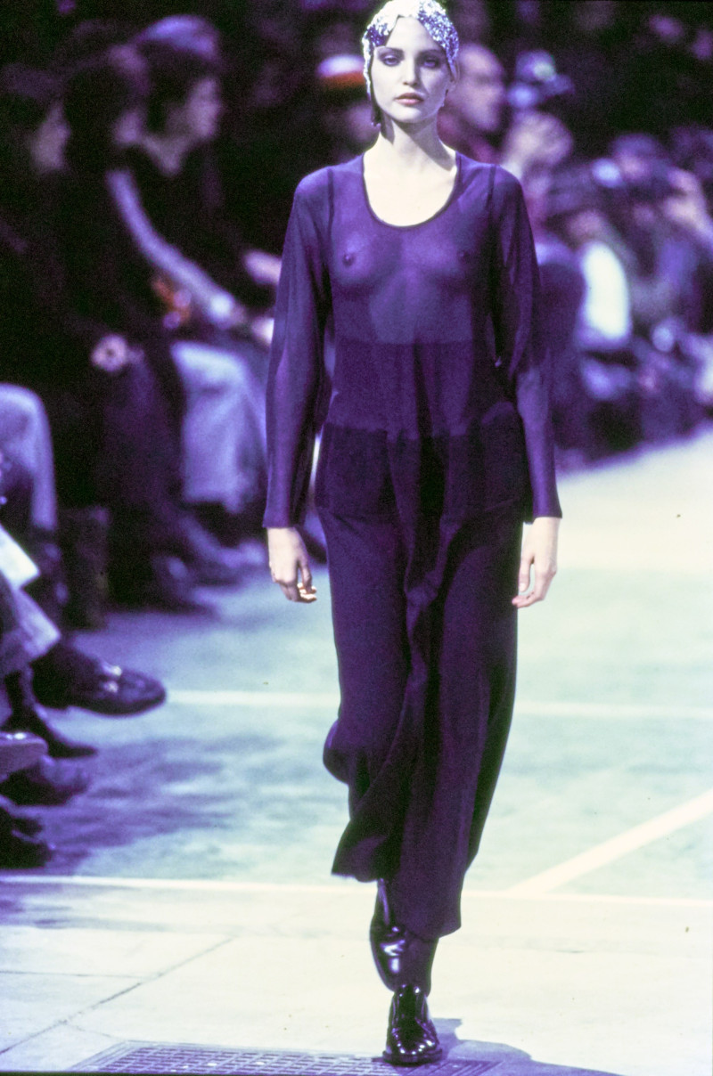 Nadja Auermann featured in  the Comme Des Garcons fashion show for Autumn/Winter 1993