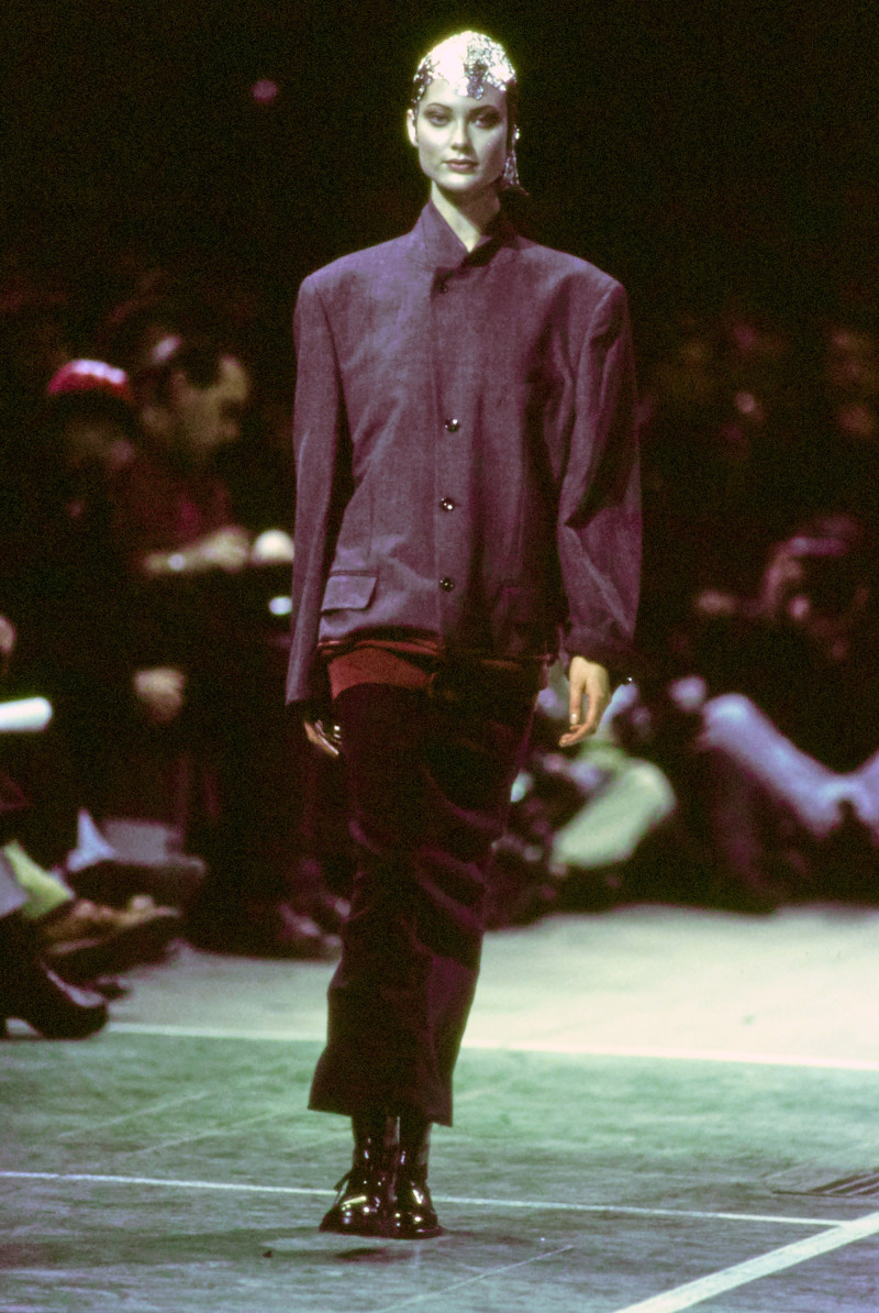 Shalom Harlow featured in  the Comme Des Garcons fashion show for Autumn/Winter 1993