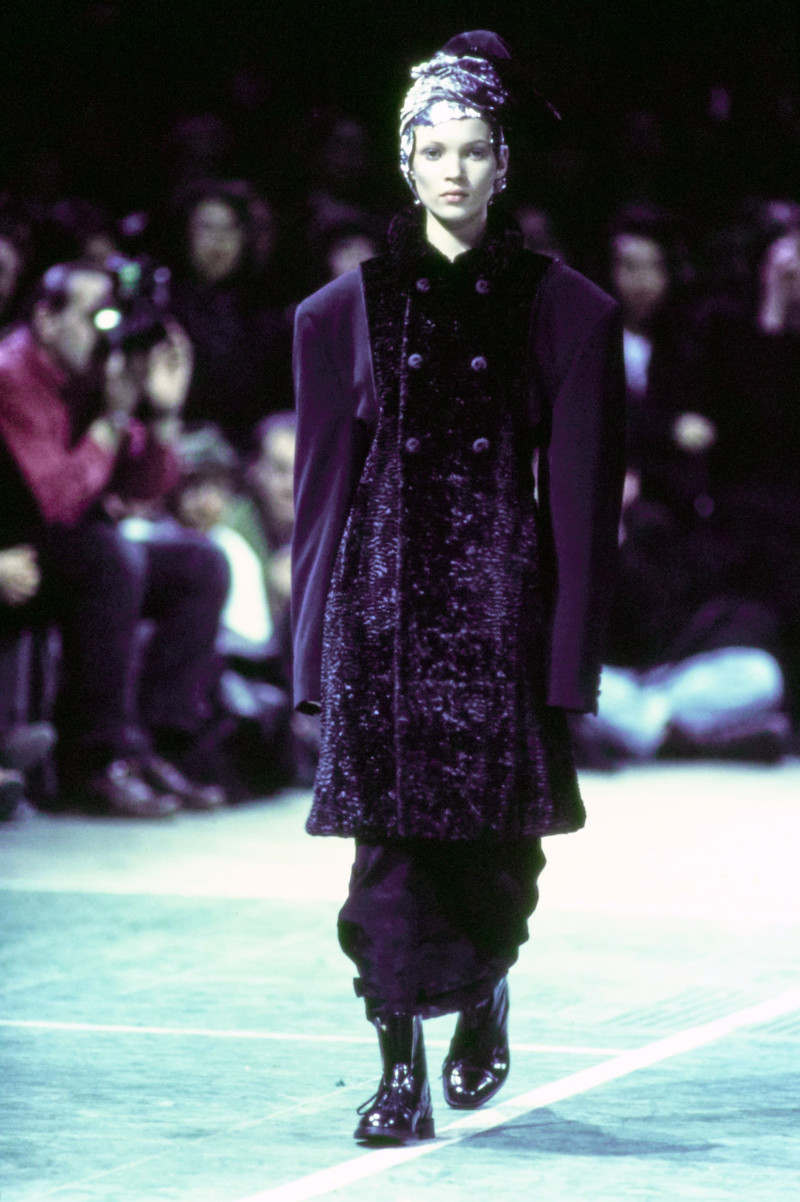 Kate Moss featured in  the Comme Des Garcons fashion show for Autumn/Winter 1993