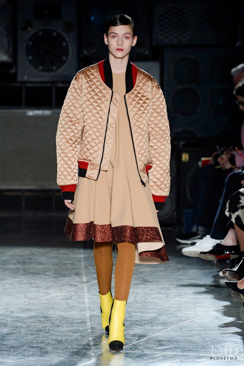 Gabby Westbrook-Patrick featured in  the Jonathan Saunders fashion show for Autumn/Winter 2014