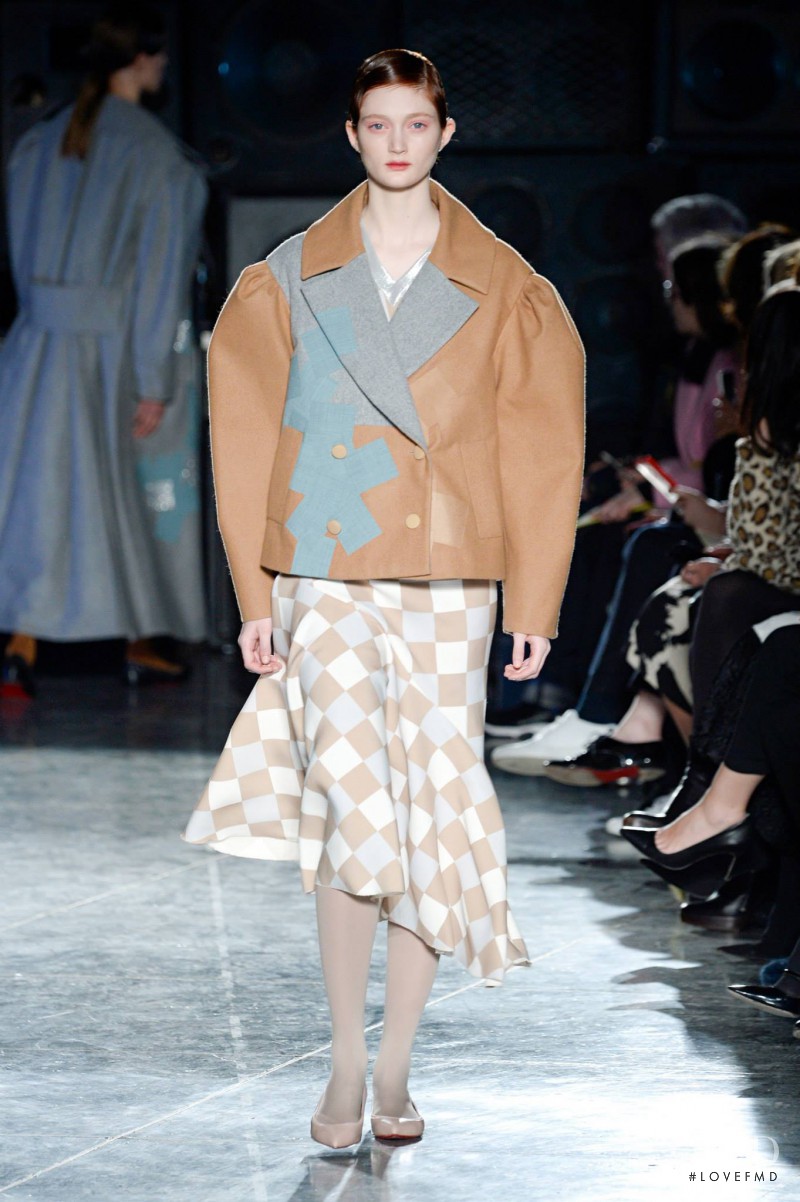 Sophie Touchet featured in  the Jonathan Saunders fashion show for Autumn/Winter 2014