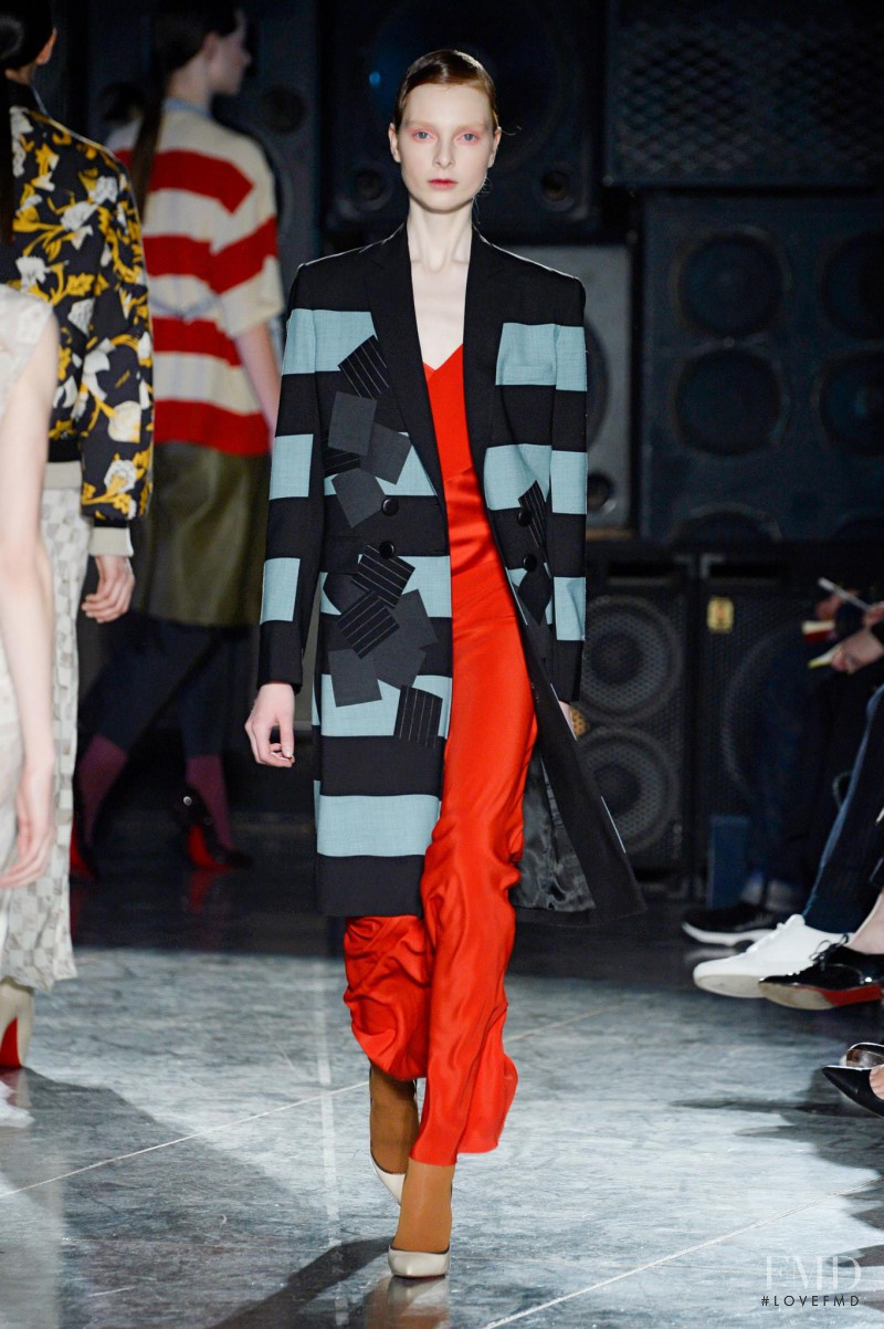 Dasha Gold featured in  the Jonathan Saunders fashion show for Autumn/Winter 2014