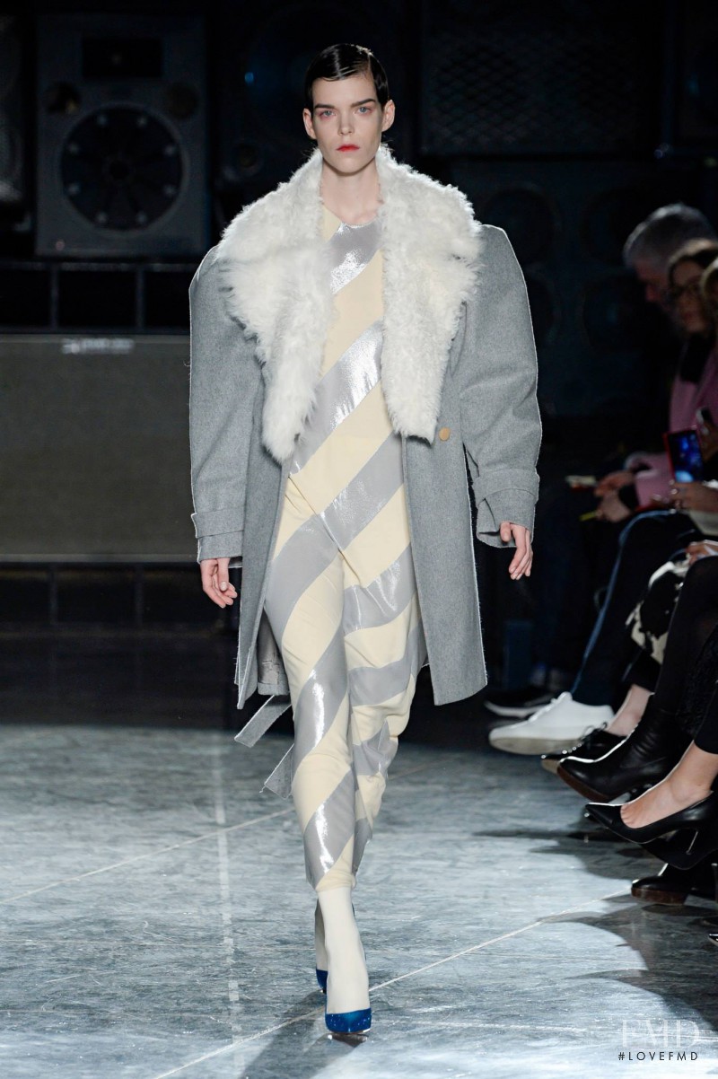 Meghan Collison featured in  the Jonathan Saunders fashion show for Autumn/Winter 2014