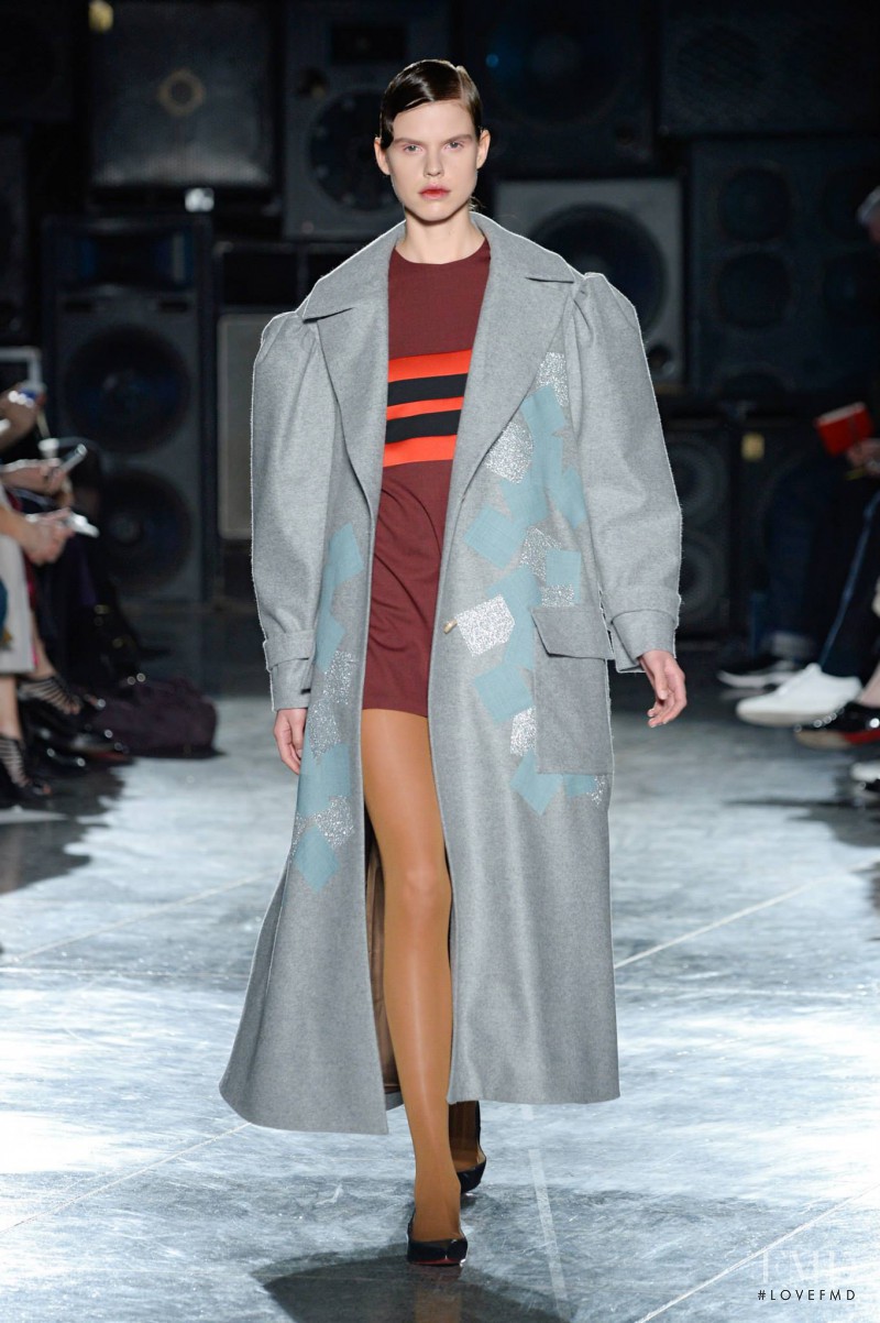 Josefin Gustafsson featured in  the Jonathan Saunders fashion show for Autumn/Winter 2014