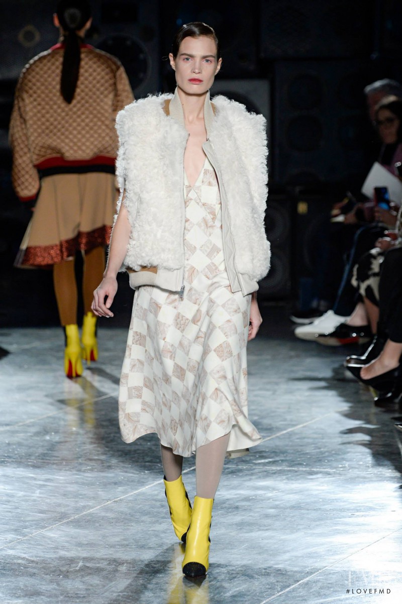 Constanza Saravia featured in  the Jonathan Saunders fashion show for Autumn/Winter 2014
