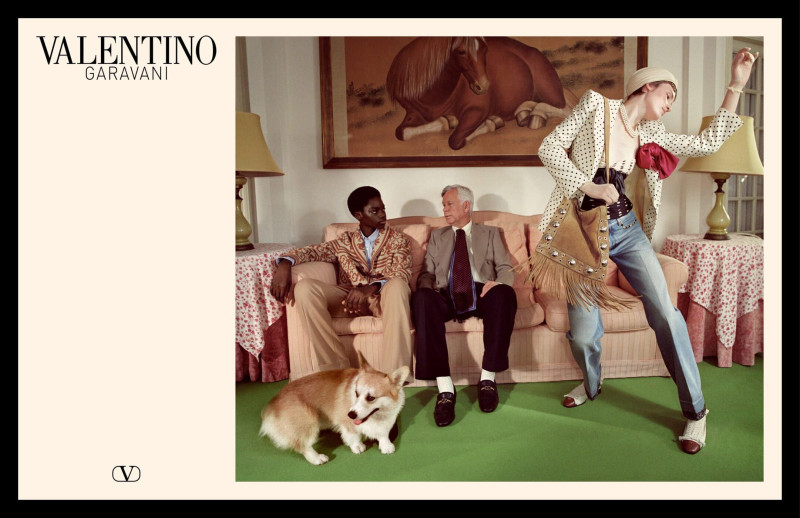 Pati Bogusz featured in  the Valentino advertisement for Spring/Summer 2025