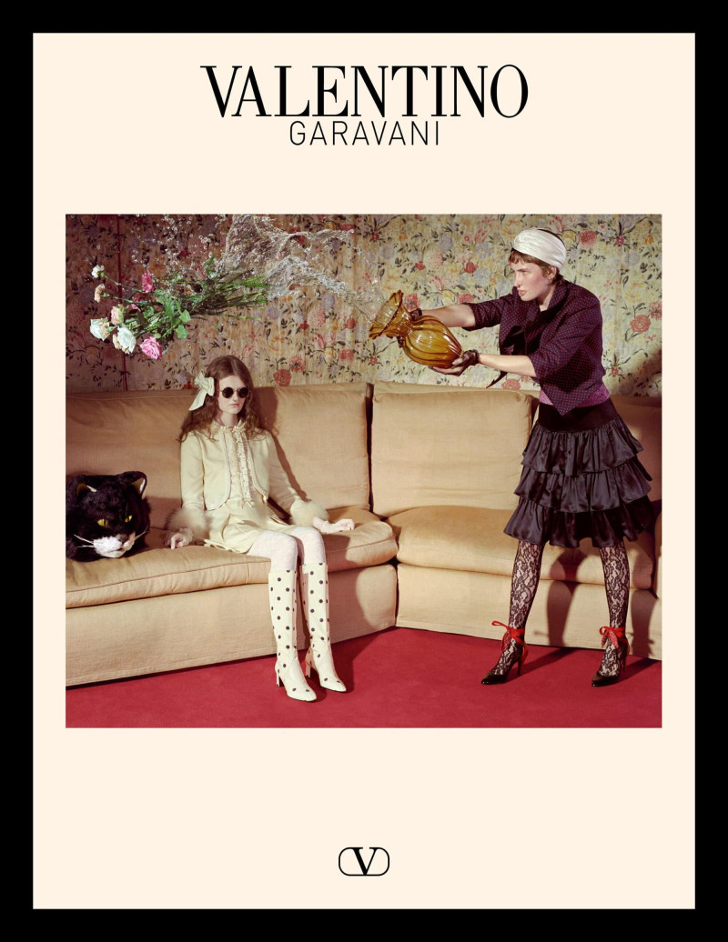 Pati Bogusz featured in  the Valentino advertisement for Spring/Summer 2025
