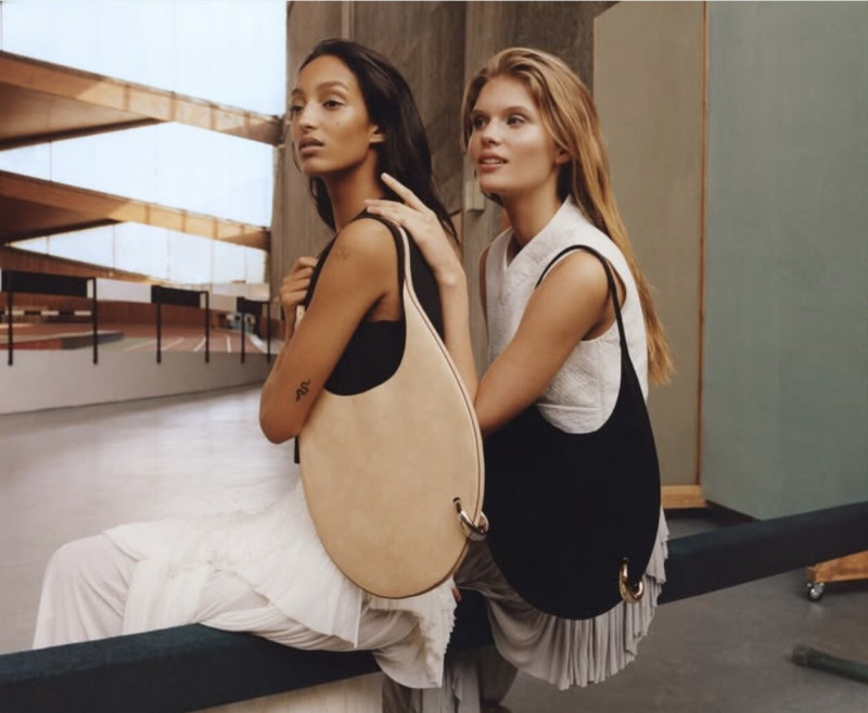 Ida Heiner featured in  the Tory Burch advertisement for Spring/Summer 2025
