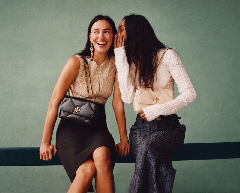 Irina Shayk featured in  the Tory Burch advertisement for Spring/Summer 2025