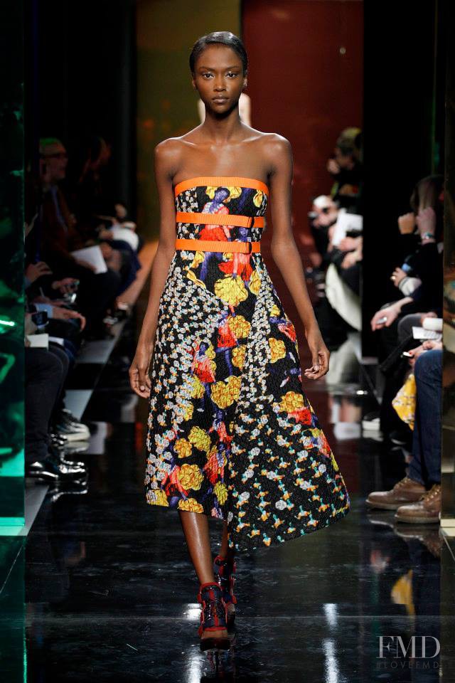 Riley Montana featured in  the Peter Pilotto fashion show for Autumn/Winter 2014