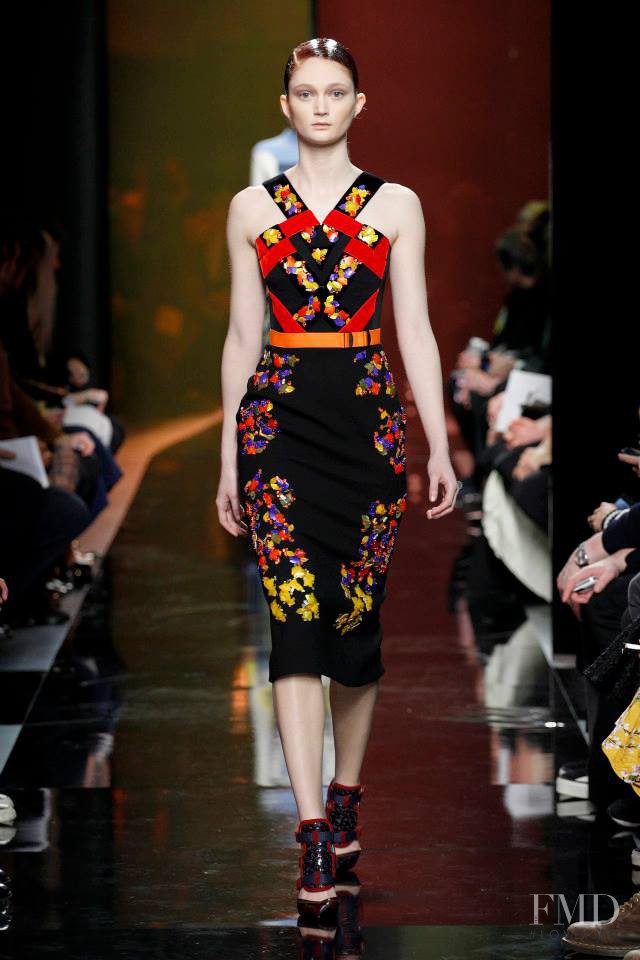 Sophie Touchet featured in  the Peter Pilotto fashion show for Autumn/Winter 2014