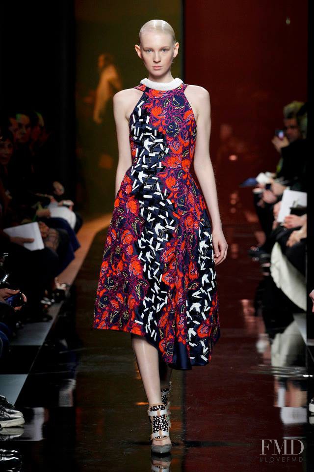 Nastya Sten featured in  the Peter Pilotto fashion show for Autumn/Winter 2014