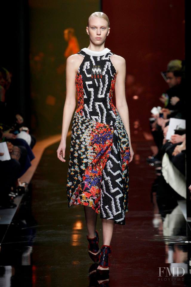 Juliana Schurig featured in  the Peter Pilotto fashion show for Autumn/Winter 2014