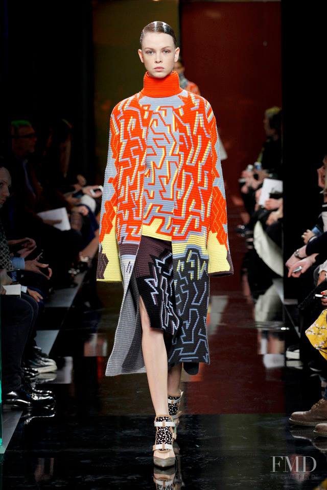 Daniela Witt featured in  the Peter Pilotto fashion show for Autumn/Winter 2014