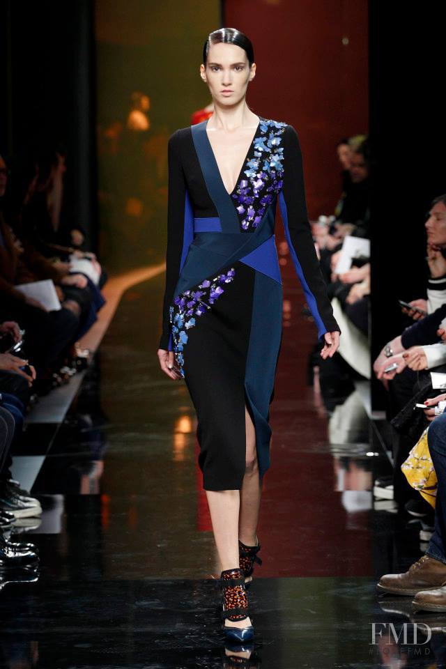 Tabitha Hall featured in  the Peter Pilotto fashion show for Autumn/Winter 2014