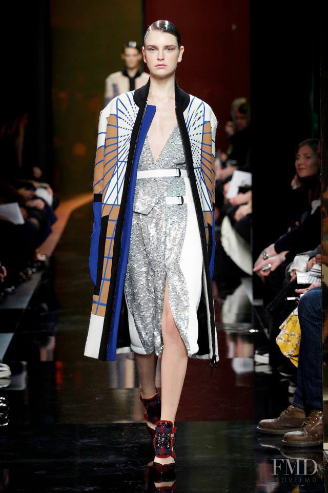 Ieva Palionyte featured in  the Peter Pilotto fashion show for Autumn/Winter 2014