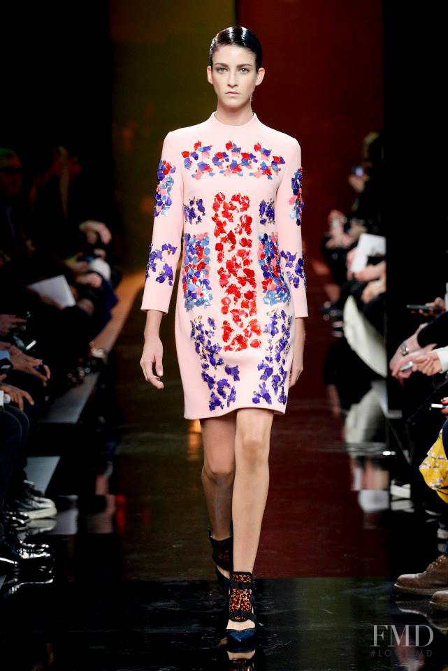 Cristina Herrmann featured in  the Peter Pilotto fashion show for Autumn/Winter 2014