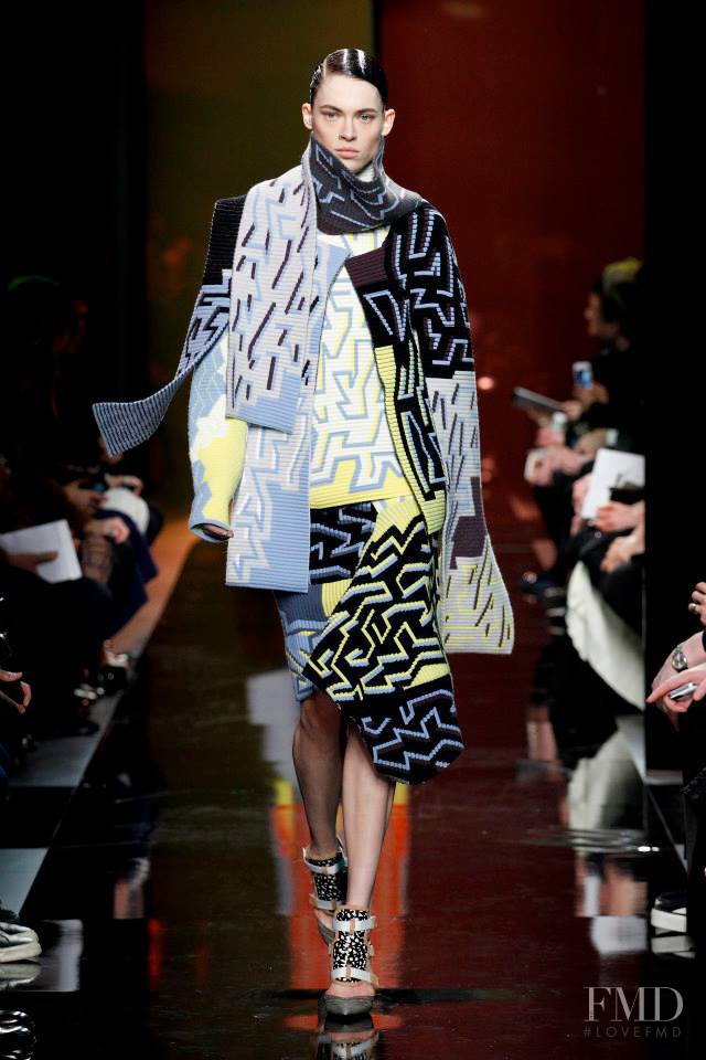 Kassandra Jensen featured in  the Peter Pilotto fashion show for Autumn/Winter 2014