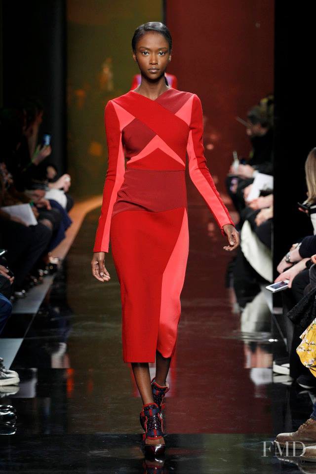 Riley Montana featured in  the Peter Pilotto fashion show for Autumn/Winter 2014