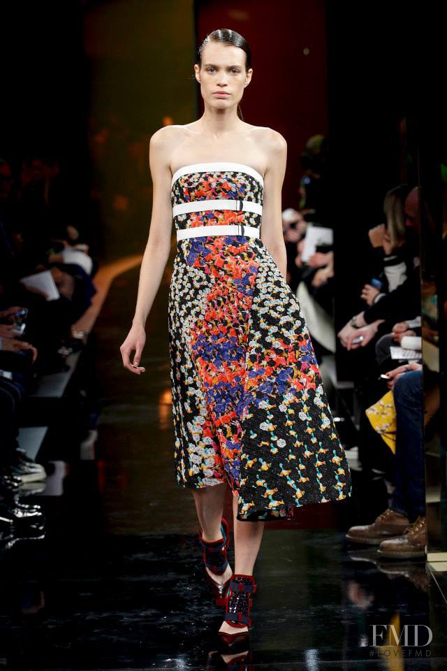 Constanza Saravia featured in  the Peter Pilotto fashion show for Autumn/Winter 2014